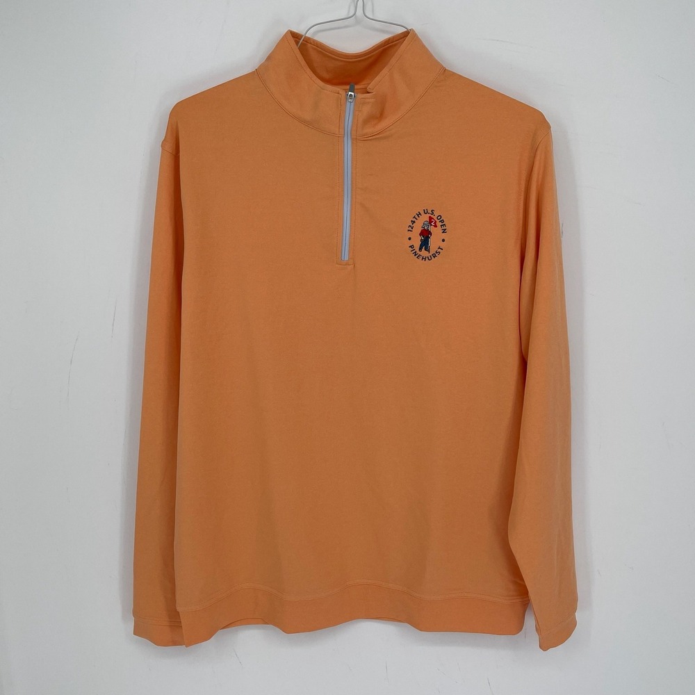 Peter Millar Women's Orange 124th U.S. Open Pinehurst Pullover Size Large